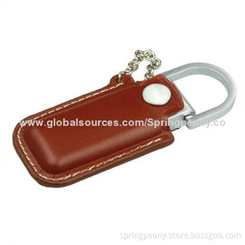 Keychain leather USB flash drives